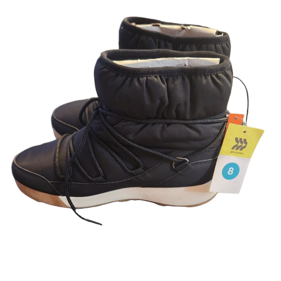 all in motion Shoes - All in Motion Black Winter & Rain Boots Size 8
